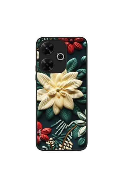 Sonique Θήκη 3D Flower Series για Xiaomi Redmi 13 4G / Poco M6 4G Πράσινο