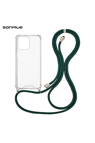 Sonique Θήκη Σιλικόνης με Κορδόνι Armor Clear Xiaomi Redmi Note 13 4G Πράσινο...