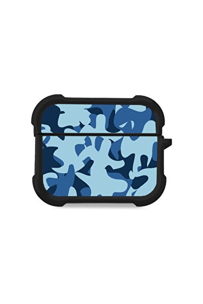 Sonique Θήκη Σιλικόνης Camouflage Army Series για AirPods Pro / Pro 2 Μπλε