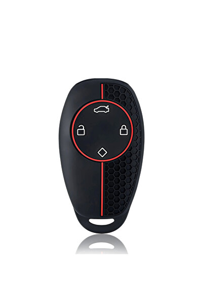 Choice black 4 Button Silicone Remote Car Key Case Holder Keychain key ring F...