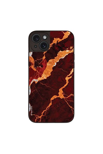 Sonique Θήκη Marble Series για Apple iPhone 15 Plus Κόκκινο
