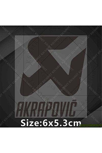 Choice10 Black For Akrapovic Exhaust Sticker Decal Motorcycle Helmet Stickers...