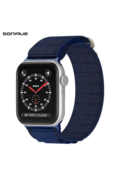 Sonique Λουράκι Nylon Alpine Loop Band για Apple Watch (42/44/45/49MM) Μπλέ