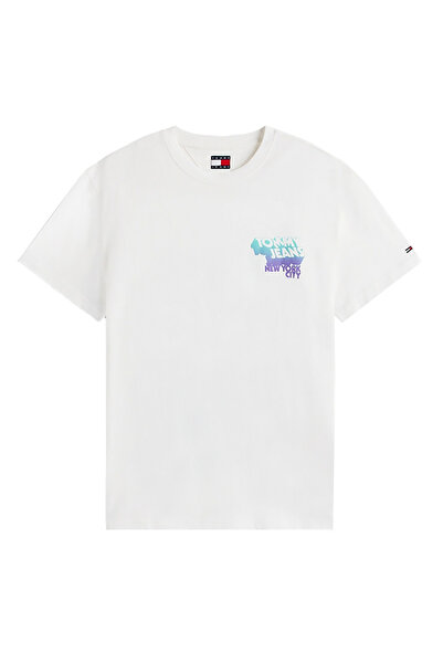 Tommy Hilfiger Tricou bărbătesc cu mânecă scurtă, cu logo tip stack și grafic...