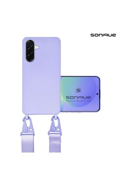 Sonique Θήκη Σιλικόνης με Strap CarryHang Samsung Galaxy A36 5G Λιλά