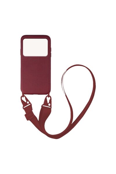 Sonique Θήκη Σιλικόνης με Strap CarryHang Xiaomi Poco X4 Pro 5G Μπορντό