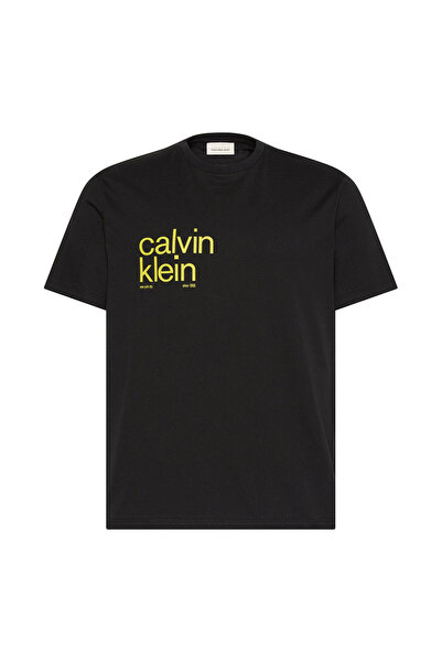 Calvin Klein Tricou bărbătesc cu mânecă scurtă, cu imprimeu circular, croială...