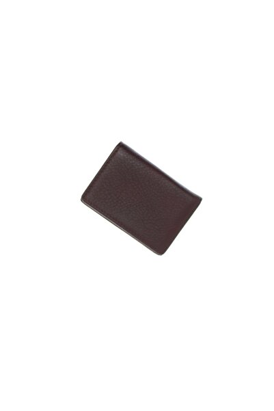 ButicCochet Portcard, din piele naturală, Buticcochet, 10x7x1 cm, Mov - PR1037