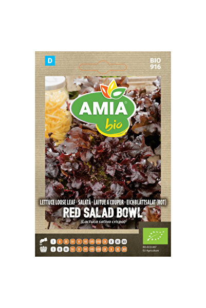 Amia Seminte bio de salata Red Salad Bowl, 2,5 g