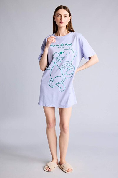 DeFacto Disney Winnie the Pooh Regular Fit Crew Neck Short Sleeve Dress H5840...