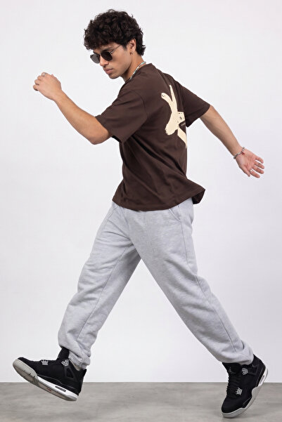 gothamvibes Boxy Star Kahverengi Premium T-Shirt