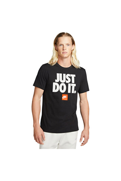 Nike Tricou sport bărbătesc cu mânecă scurtă Fran "Just Do It" XS