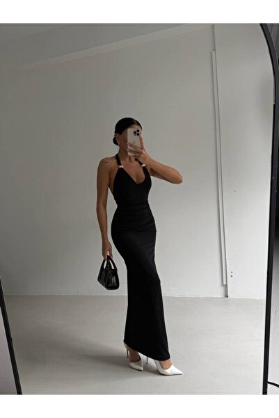 bayansepeti Rochie maxi pentru femei cu detalii accesorii de sezon nou 52225077