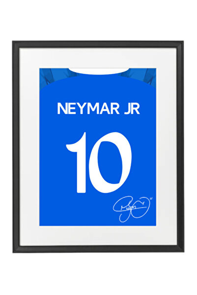 Boomah Accessories Neymar Al Hilal SFC Autographed Jersey Poster with Frame 5...