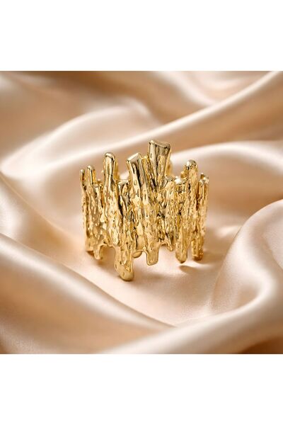 ACCESORİOS Gold Dokulu Kelepçe