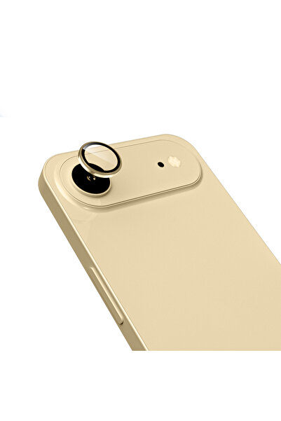 noktaks واقي عدسة الكاميرا المتوافق مع iPhone 17 Air، زجاج ميكرو T38360 - ذهبي