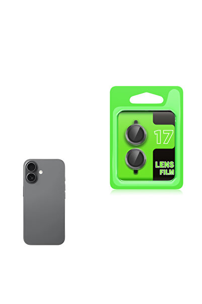 noktaks iPhone 17 Compatible Camera Lens Protector Cl-07 T38744 - Gray