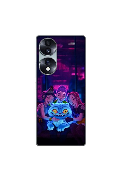 OEM Husa compatibila cu Honor 70 Silicon Gel Tpu Model KPop Demon Hunters Hap...
