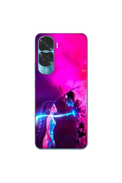 OEM Husa compatibila cu Honor 90 Lite 5G Silicon Gel Tpu Model KPop Demon Hun...