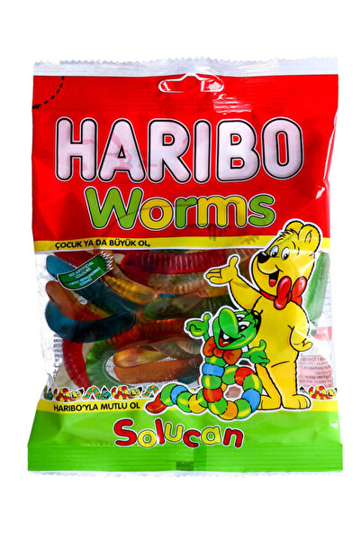 Haribo Worms 80gm,Carton of 24pcs