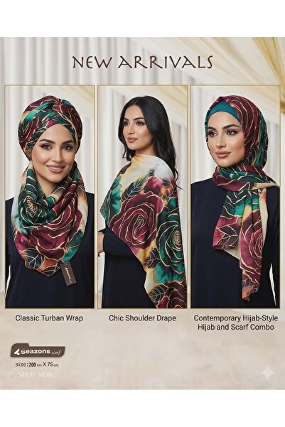 4seasons scarf Turban - Hijab -Scarf - Shawl