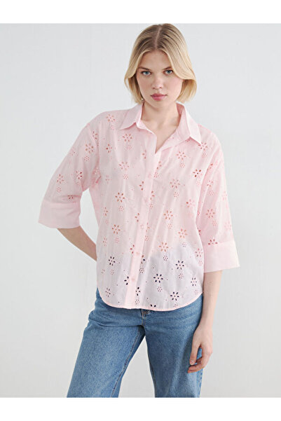 LC Waikiki Rmz Gi̇yi̇m Farkiyla Loose Fit Women's Shirt