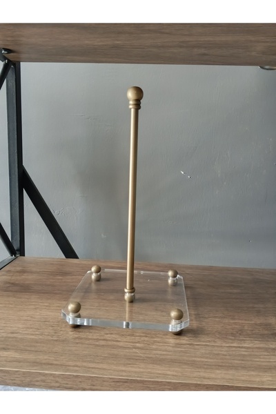 innossa pleksi dekorasyon Square Matgold Transparent Paper Towel Holder