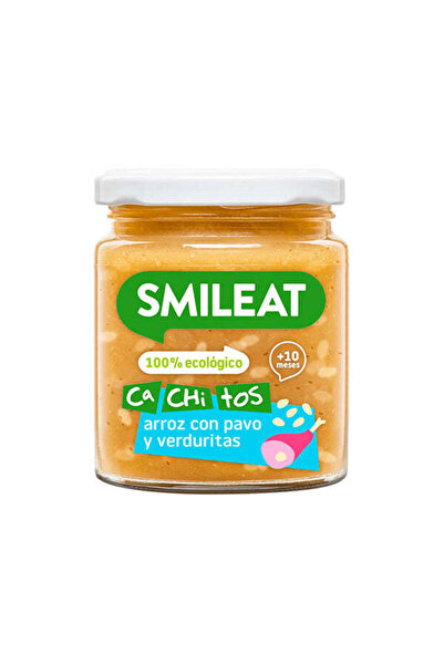 Smileat Mancare din orez, curcan si legume 230g, +10 luni,