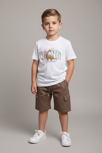 LEAKİDS Boys' Bermuda Shorts Comfortable Summerwear