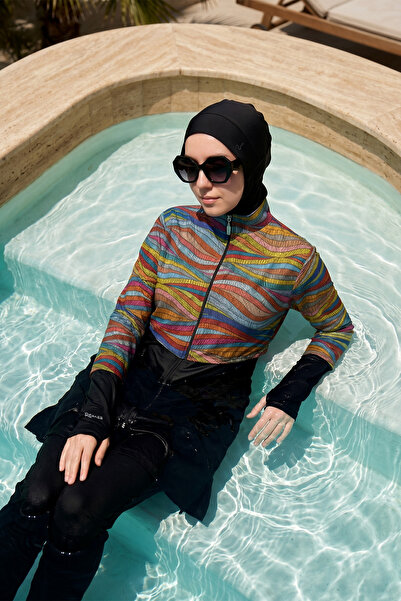 Remsa Mayo Remsa Sport Lycra Front Covered Full Covered Hijab Swimsuit R129 B...