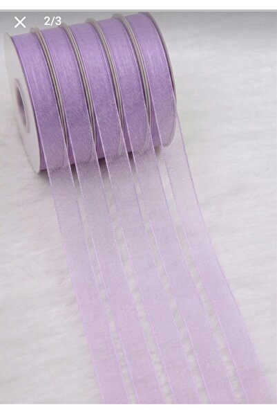 Esram Butik Organza Tulle Ribbon Lilac 1 cm 23 Mt, Bride, Bundle, Engagement,...