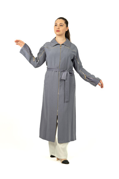 derin store Modern Kesim Fermuar Detaylı kap Giy Çık