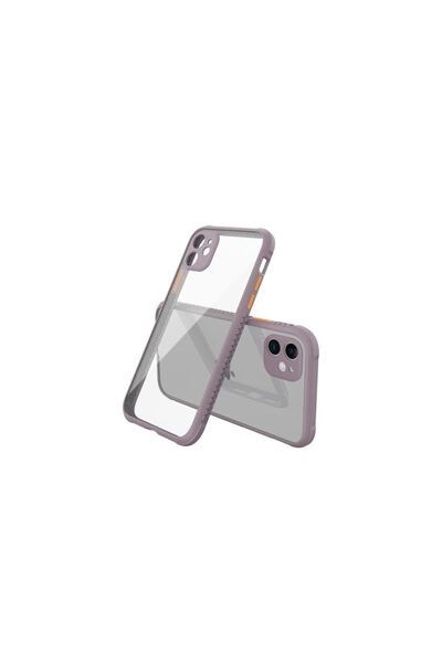 OEM Apple iPhone 12 Mini Case Miami Transparent Silicone - Light Purple