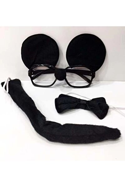 Generic Brand Mickey Mouse Glasses Bow Tie Tail Set