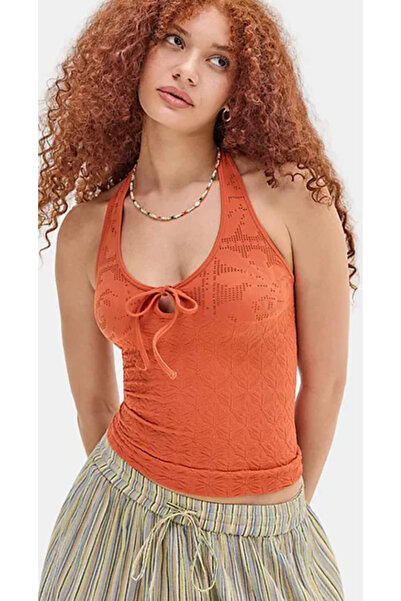 Urban Outfitters Turuncu Jakar Boyundan Bağlı Büstiyer