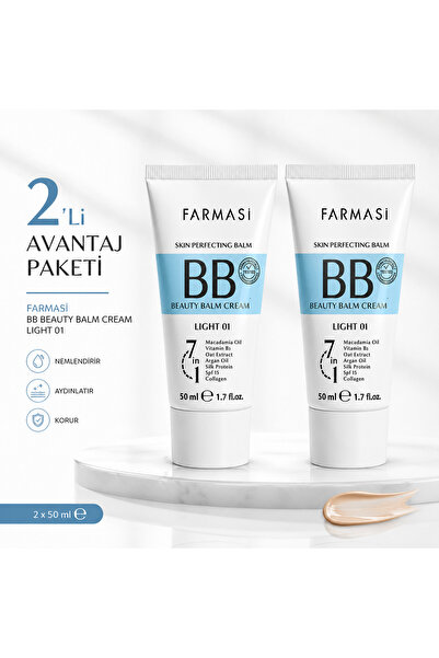 Farmasi BB Beauty Balm Cream Light 01 2’li Avantaj Paketi 50 ml x 2