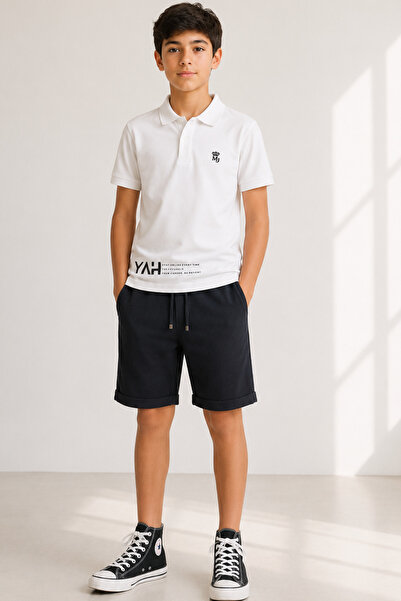 Trend Mix Kids Dvodelni set za dečake 6-15 godina, crna polo majica sa kravat...