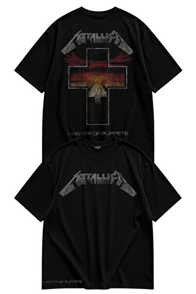 Fuddy Moda Tricou unisex Metallica Master of Puppets cu imprimeu pe spate și ...