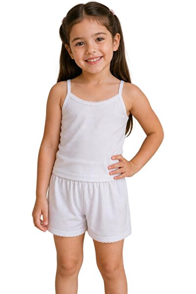 TURKİANA 6-Piece Set of Thin Straps and Shorts Underwear for Girls (Underwear...