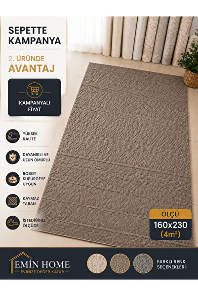 Emin Halı Emin Home Sisal Dokuma Kaymaz Taban Halı”