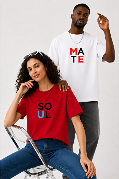 LORVEX Tricou oversize pentru bărbați și femei, 100% bumbac, imprimat, croial...