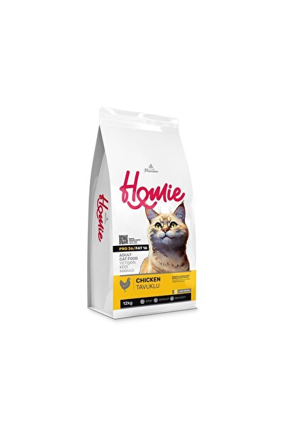 Homie SÜPER PREMİUM TAVUK ETLİ YETİŞKİN KEDİ MAMASI 12KG