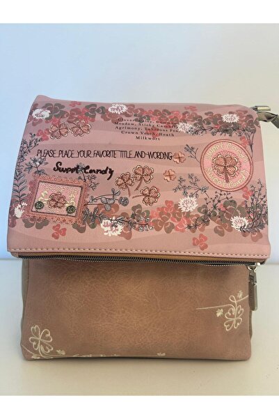 Sweet Candy Backpack with Back Pocket and 1 Short Handle for Women