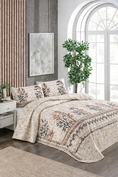 YALITEKS HOME Kapitoneli Tek Kişilik Desenli Pike - Yatak Örtüsü Takımı 170x2...