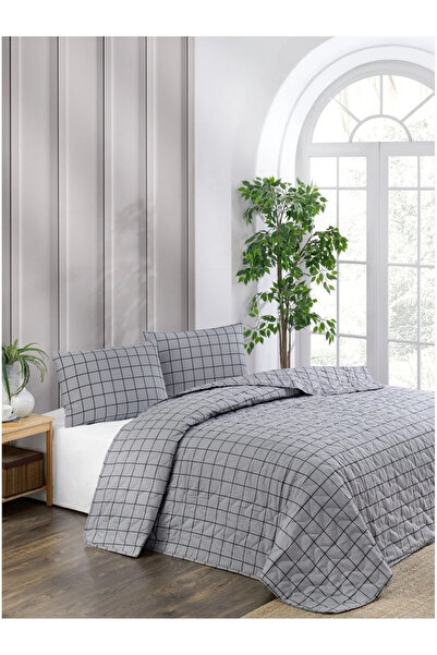 YALITEKS HOME Kapitoneli Tek Kişilik Desenli Pike - Yatak Örtüsü Takımı 170x2...