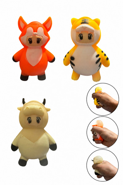 MİNGODAN 1 Adet Squishy Duyusal Oyuncak – Stres Giderici Sık Bırak Hayvan Fig...