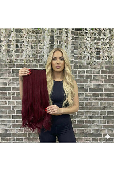 Marpessa Fiber Sentetik Yarımay Çıt Çıt Postiş Saç – Isıya Dayanıklı - Yıkana...