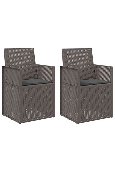 vidaxl Scaune de Dining pentru Grădină 2 pcs Gri deschis și antracit