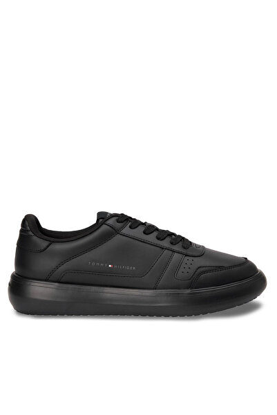 Tommy Hilfiger Ανδρικά Δερμάτινα Sneakers Μαύρα FM0FM05529-BDS