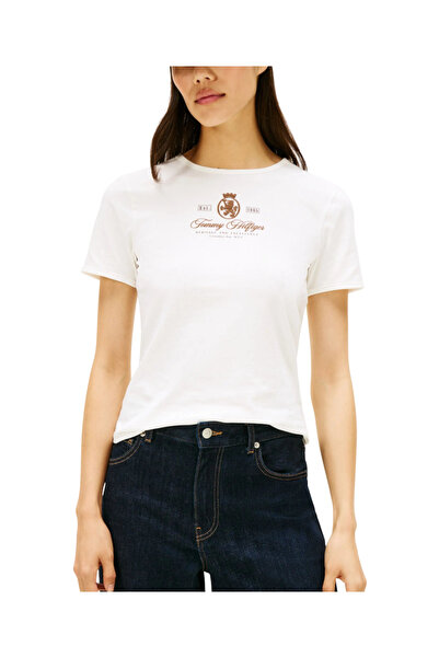 Tommy Hilfiger Γυναικείο T-shirt Λευκό WW0WW47316-YBL